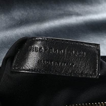 Saint Laurent Calfskin Y Quilted Monogram Toy Loulou Crossbody Bag Black 7 of 9