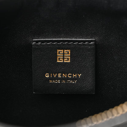 Givenchy Coated Canvas Logo 4G Embossed Small Moon Cut Out Shoulder Bag Black 6 of 9