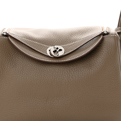 Hermes Taurillon Clemence Lindy 26 Etoupe 8 of 11