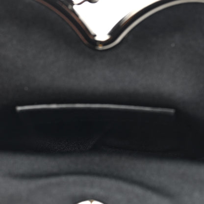 Saint Laurent Satin Mesh Studded Mini Heart Bag Dark Rutenio 5 of 10