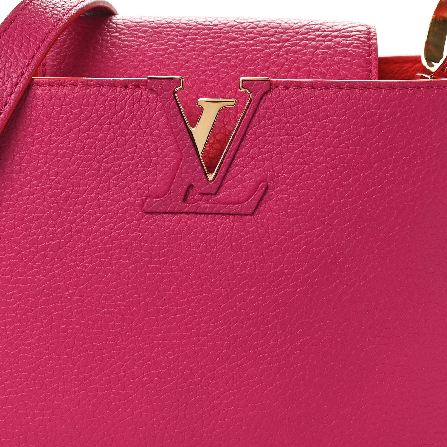 Louis Vuitton Taurillon Capucines BB Hibiscus Flamingo 7 of 11