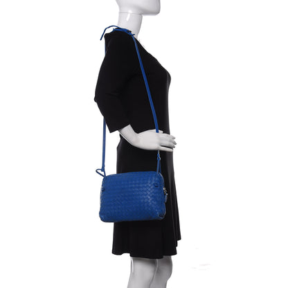 Bottega Veneta Nappa Intrecciato Pillow Crossbody Messenger Signal Blue 2 of 10