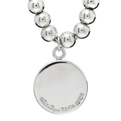 Tiffany Sterling Silver 4mm Paloma Picasso Bead Loving Heart Tag Bracelet 3 of 3