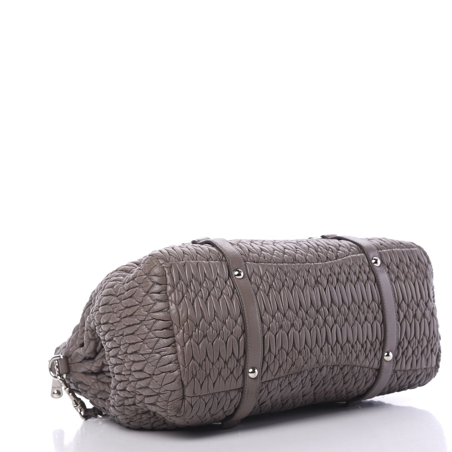 Nappa Matelasse Shopping Tote Argilla