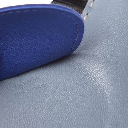 Hermes Milo Lambskin Grigri Rodeo Horse Bag Charm GM Bleu Lin Bleu Electrique Black 3 of 4