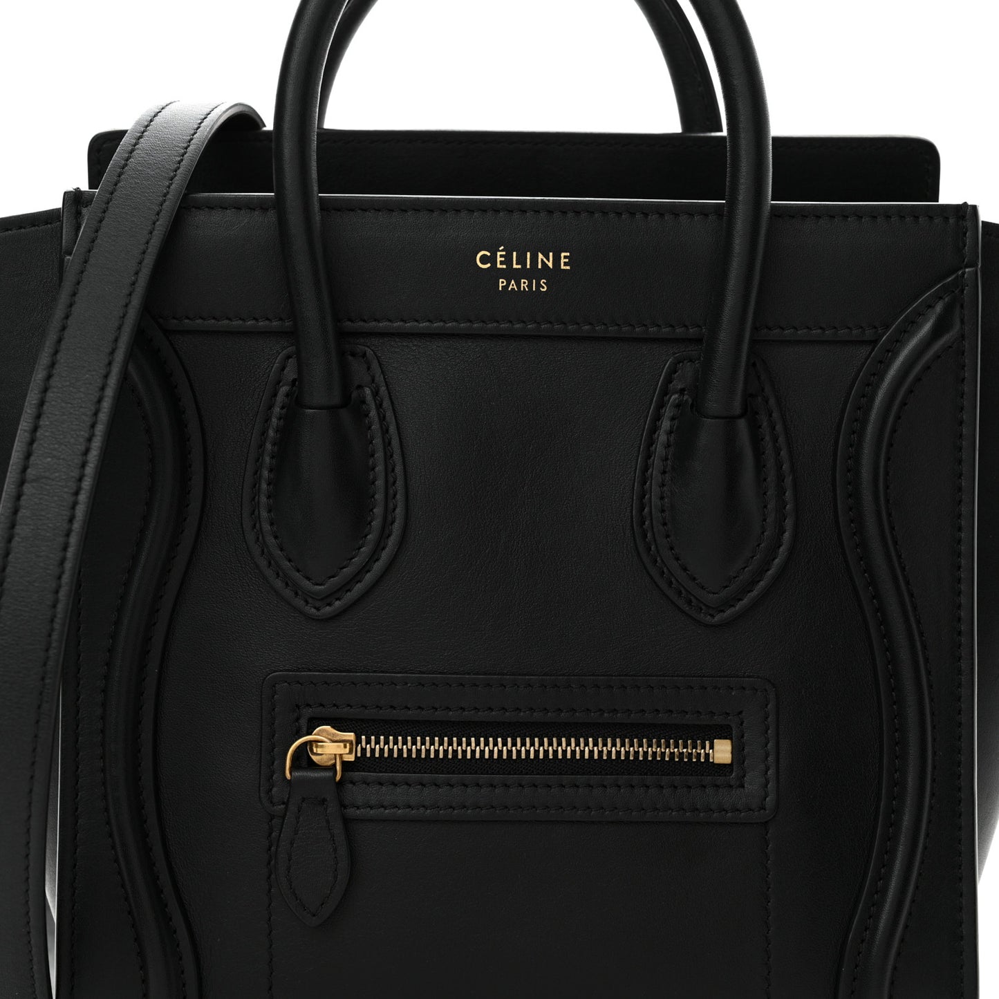 Smooth Calfskin Nano Luggage Black