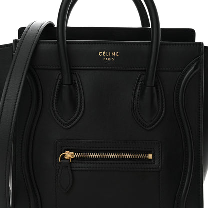 Celine Smooth Calfskin Nano Luggage Black 8 of 14