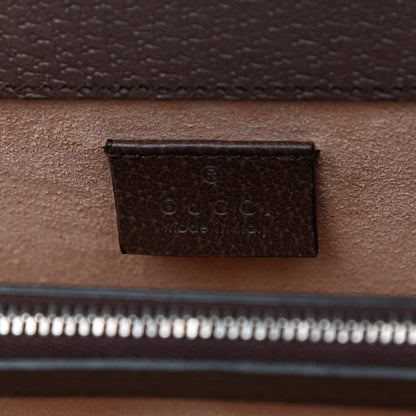 Gucci GG Supreme Monogram Textured Dollar Calfskin Top Handle Dionysus Shoulder Bag Beige Ebony New Acero 6 of 9