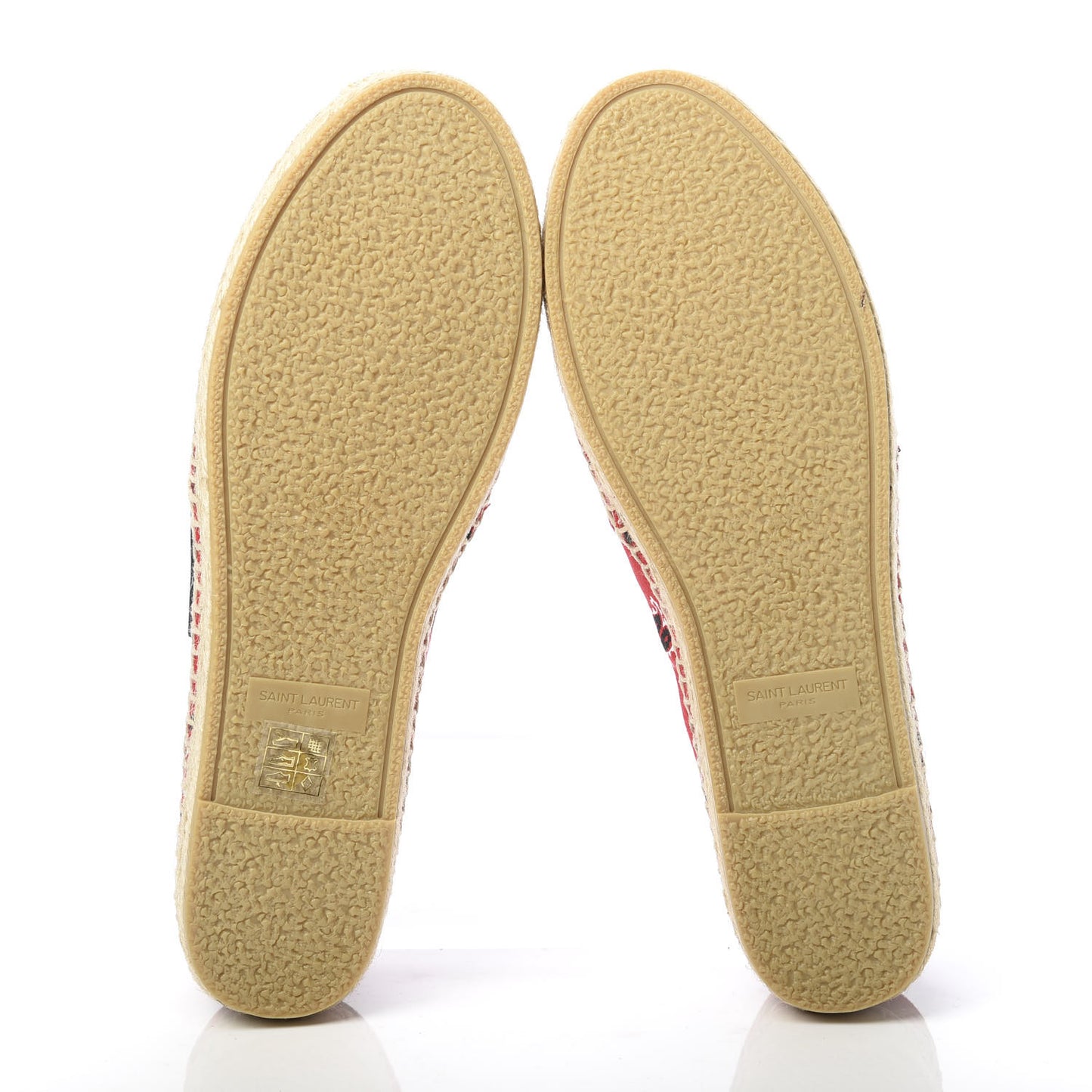 Bandana Print Canvas Espadrilles 38.5 Red