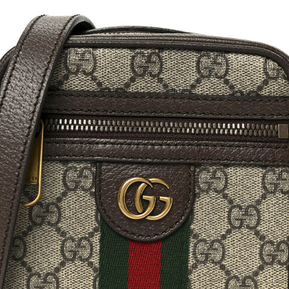 Gucci GG Supreme Monogram Web Mini Ophidia Messenger Brown 8 of 10