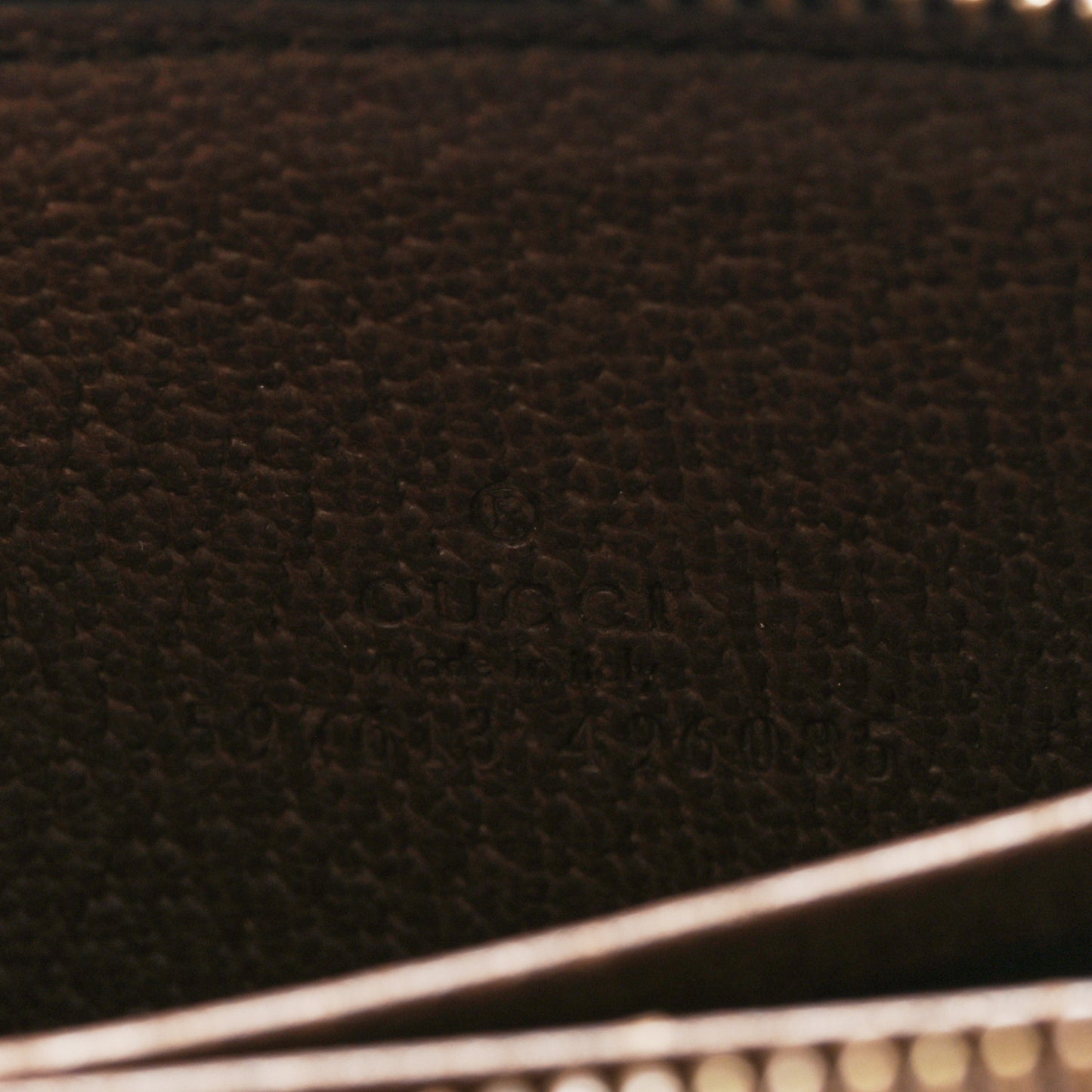 GG Supreme Web Ophidia Zip Around Card Case Brown