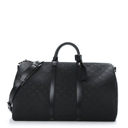 Louis Vuitton Taurillon Monogram Keepall Bandouliere 50 Black 1 of 10