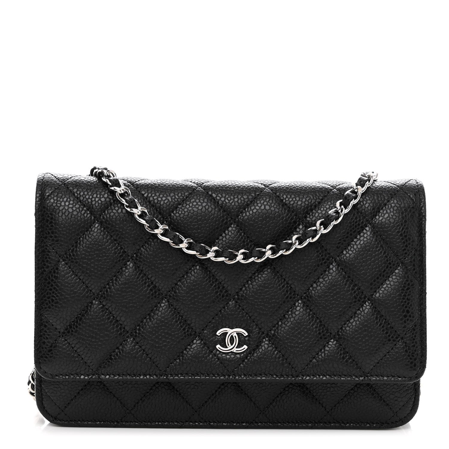 Chanel Caviar Quilted Wallet on Chain WOC Black 1 of 11