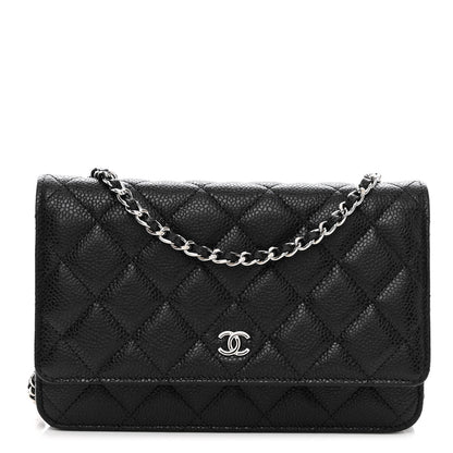 Chanel Caviar Quilted Wallet on Chain WOC Black 1 of 11