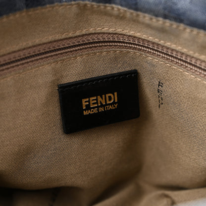 Fendi Denim Zucca Mia Shoulder Flap Blue 5 of 9