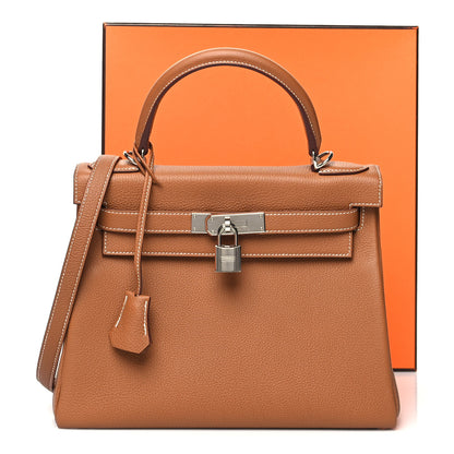 Hermes Togo Kelly Retourne 28 Gold 12 of 12