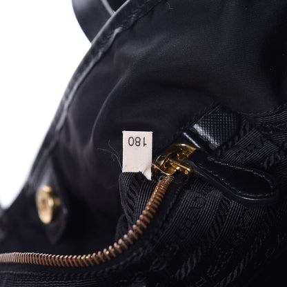 Prada Tessuto Nylon Jacquard Logo Tote Black 8 of 9