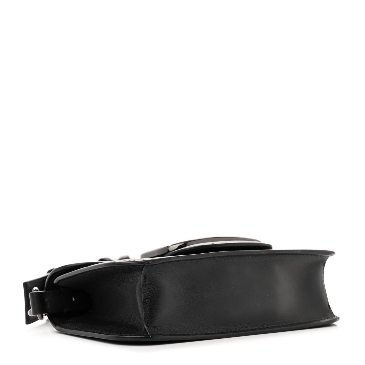 Calfskin Monochrome Vlogo Mini Loco Crossbody Bag Black
