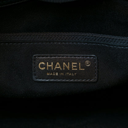 Chanel Lurex Boucle Medium Deauville Tote Blue 6 of 10