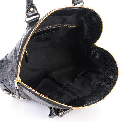 Balenciaga Agneau Giant 12 Gold Hardware Bowling Bag Black 5 of 7