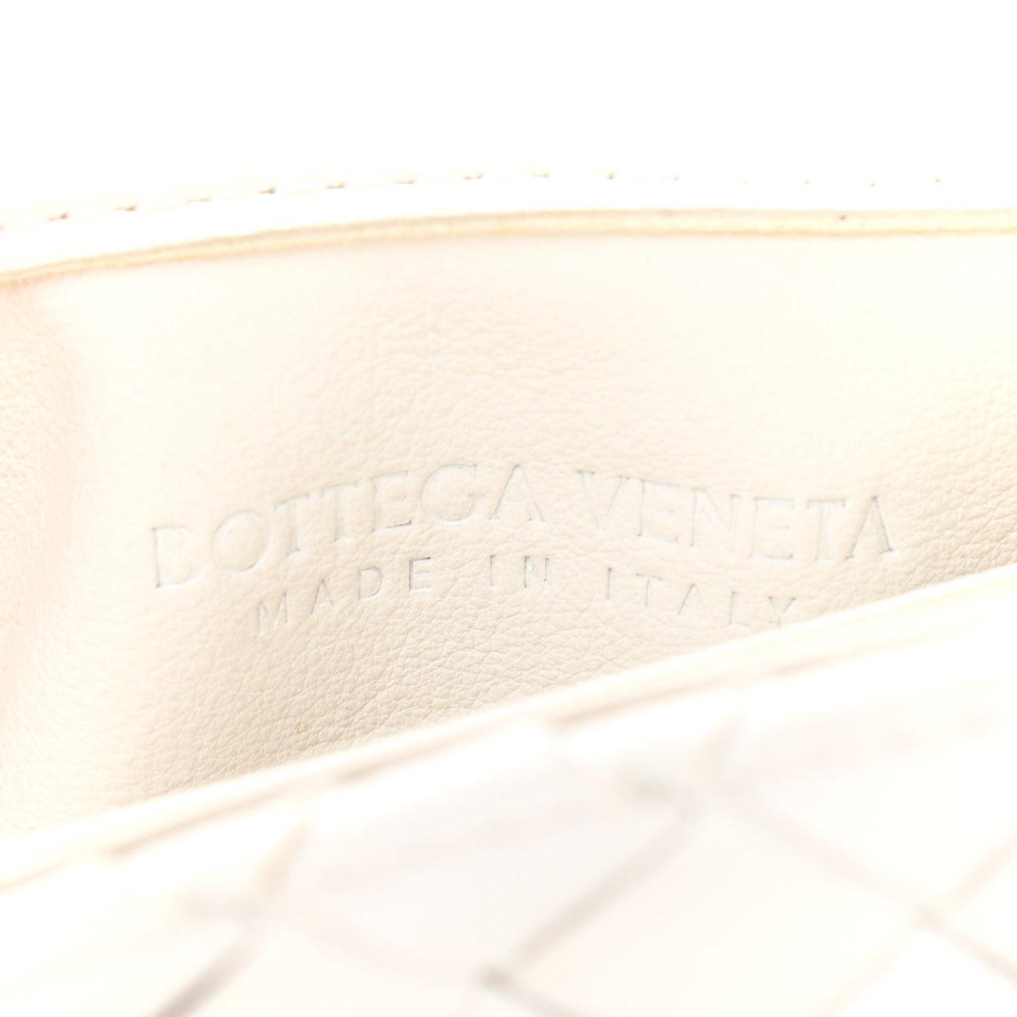 Nappa Intrecciato Shoulder Bag White