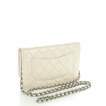 Chanel Metallic Calfskin Lucky Charms Casino 2.55 Reissue Wallet On Chain WOC Ivory 3 of 8