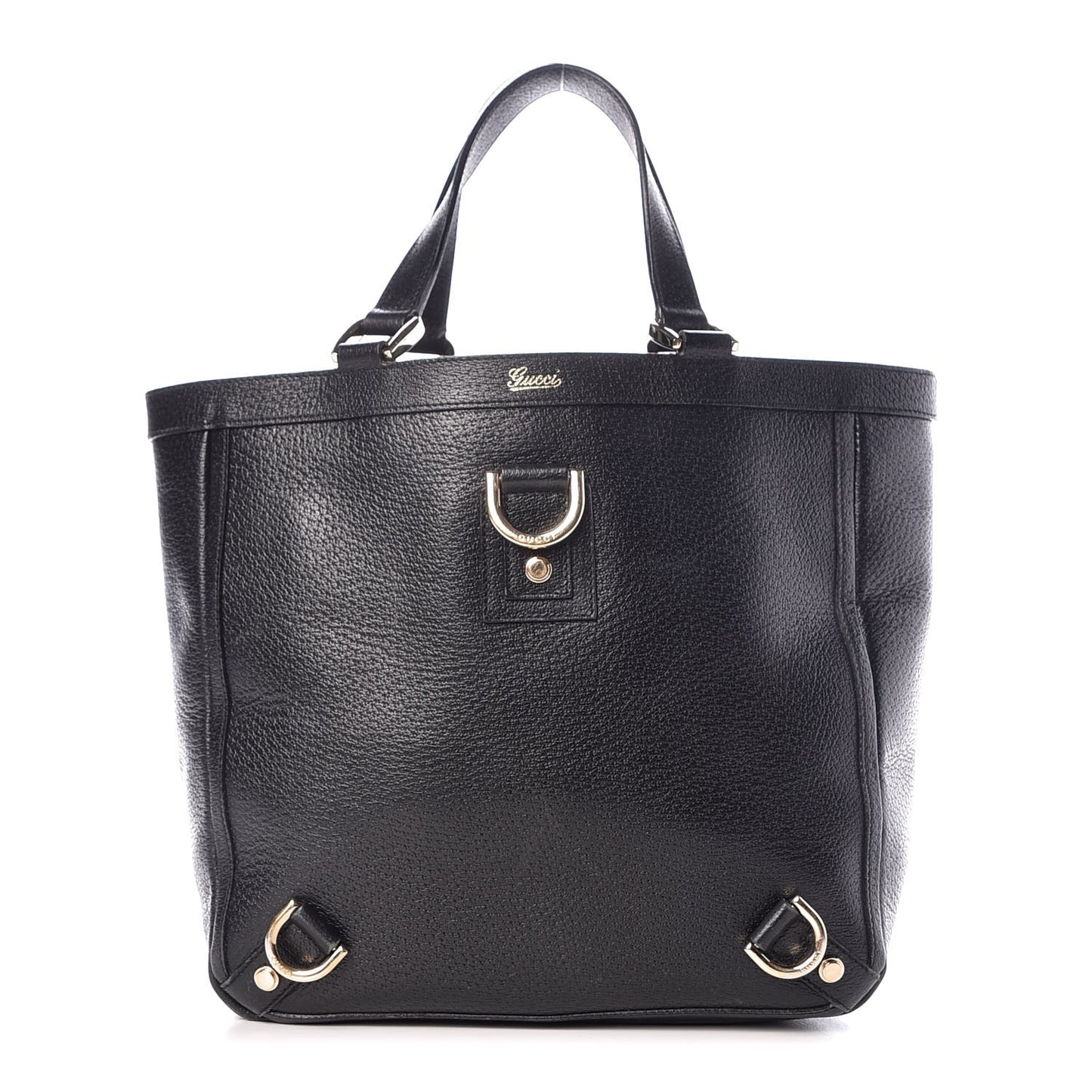 Calfskin Abbey Tote Black