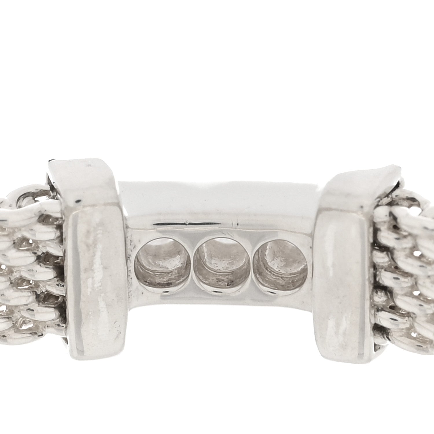 Tiffany Sterling Silver Diamond Somerset Mesh Band Ring 57 8 5 of 5