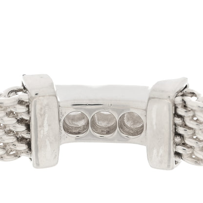 Tiffany Sterling Silver Diamond Somerset Mesh Band Ring 57 8 5 of 5