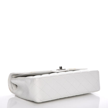 Chanel Caviar Quilted Medium Double Flap White 4 of 12