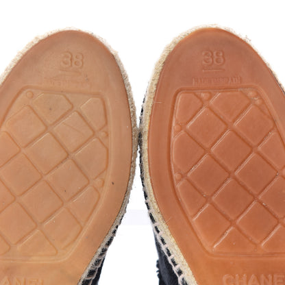 Chanel Canvas CC Espadrilles 38 Black 11 of 13