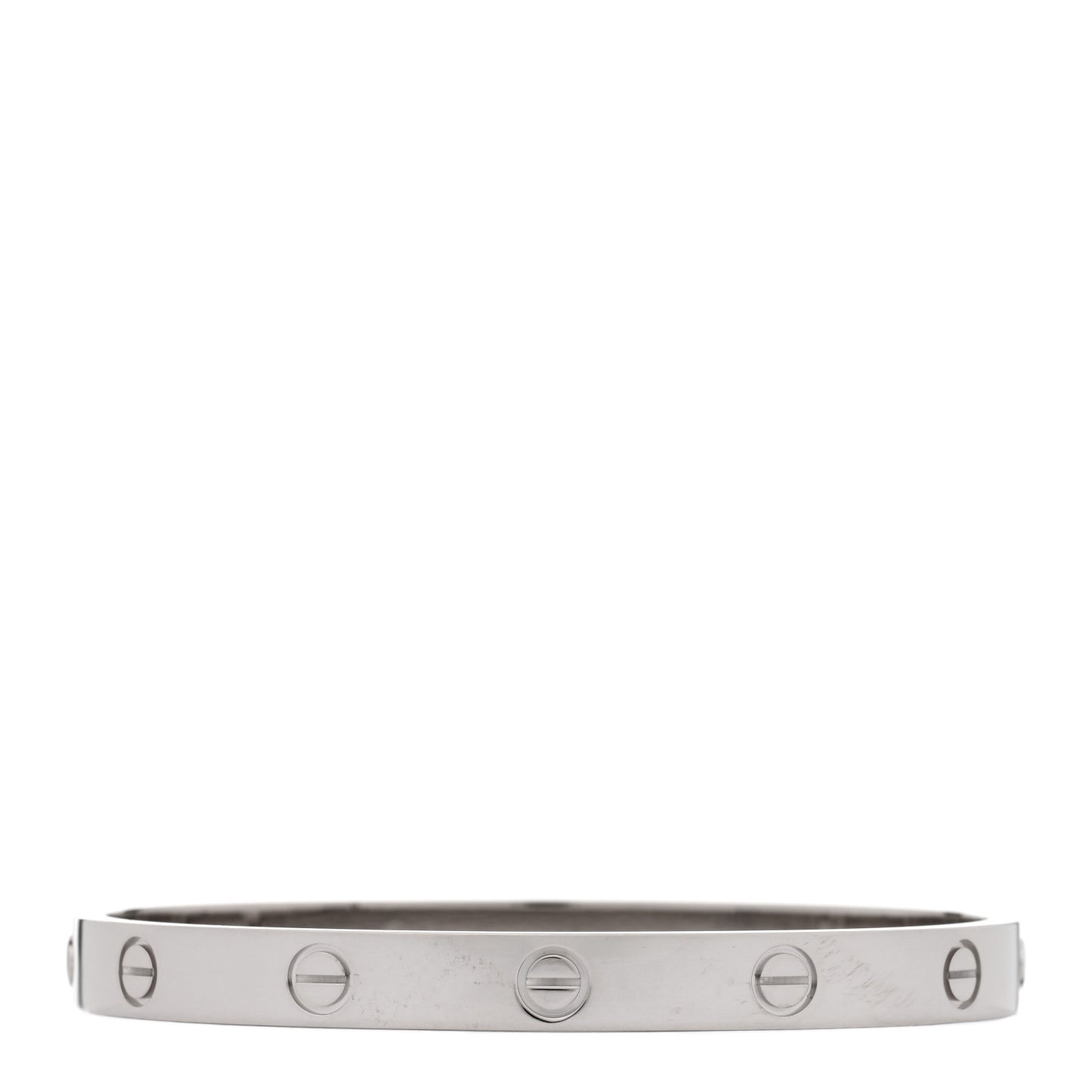 18K White Gold LOVE Bracelet 17