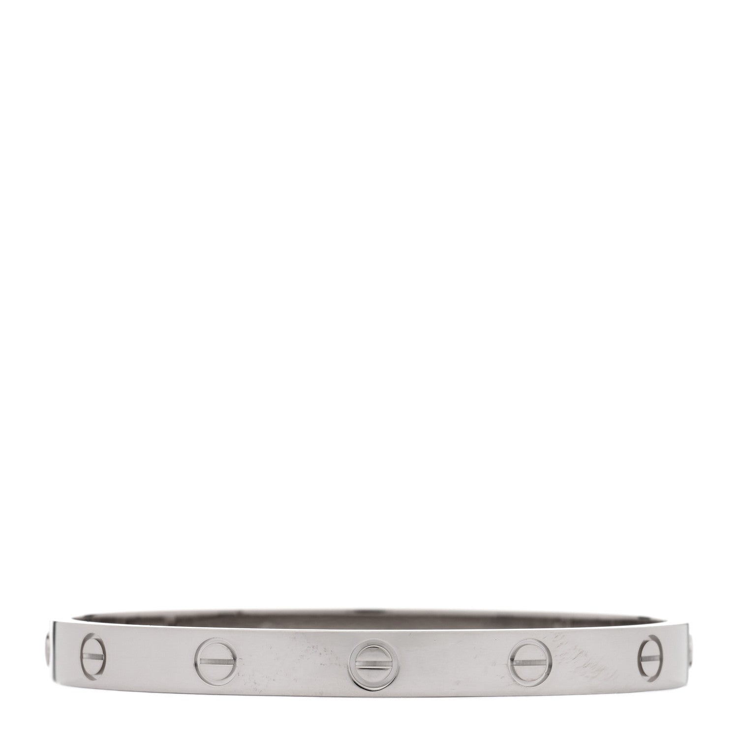 Cartier 18K White Gold LOVE Bracelet 17 1 of 7