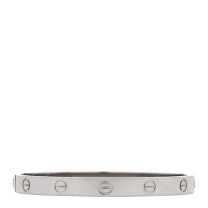 Cartier 18K White Gold LOVE Bracelet 17 1 of 7