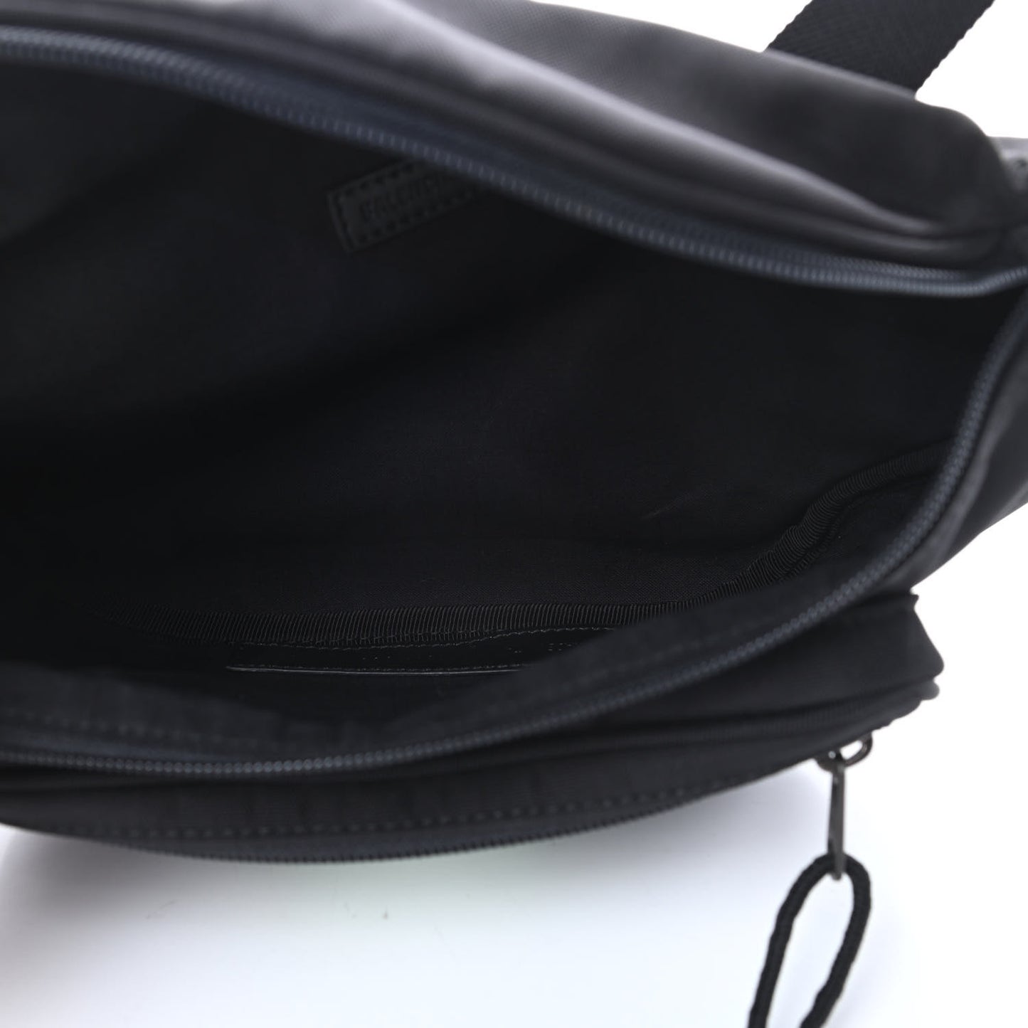 Casual Nylon Green Logo Embroidered Explorer Beltpack Black
