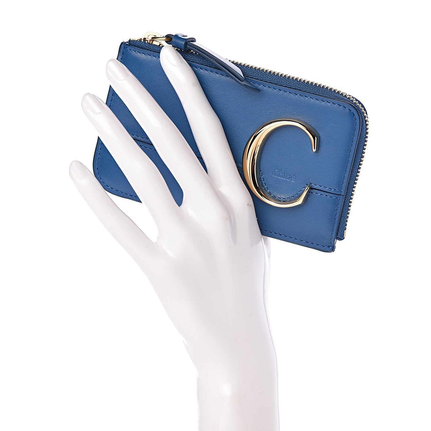 Chloe Calfskin C Small Purse Smoky Blue 2 of 8