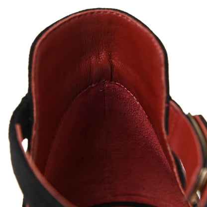 Hermes Suede Goatskin Baby 90 Pump 38 Black 10 of 12
