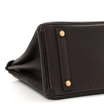 Hermes Togo Birkin 25 Chocolate 9 of 14