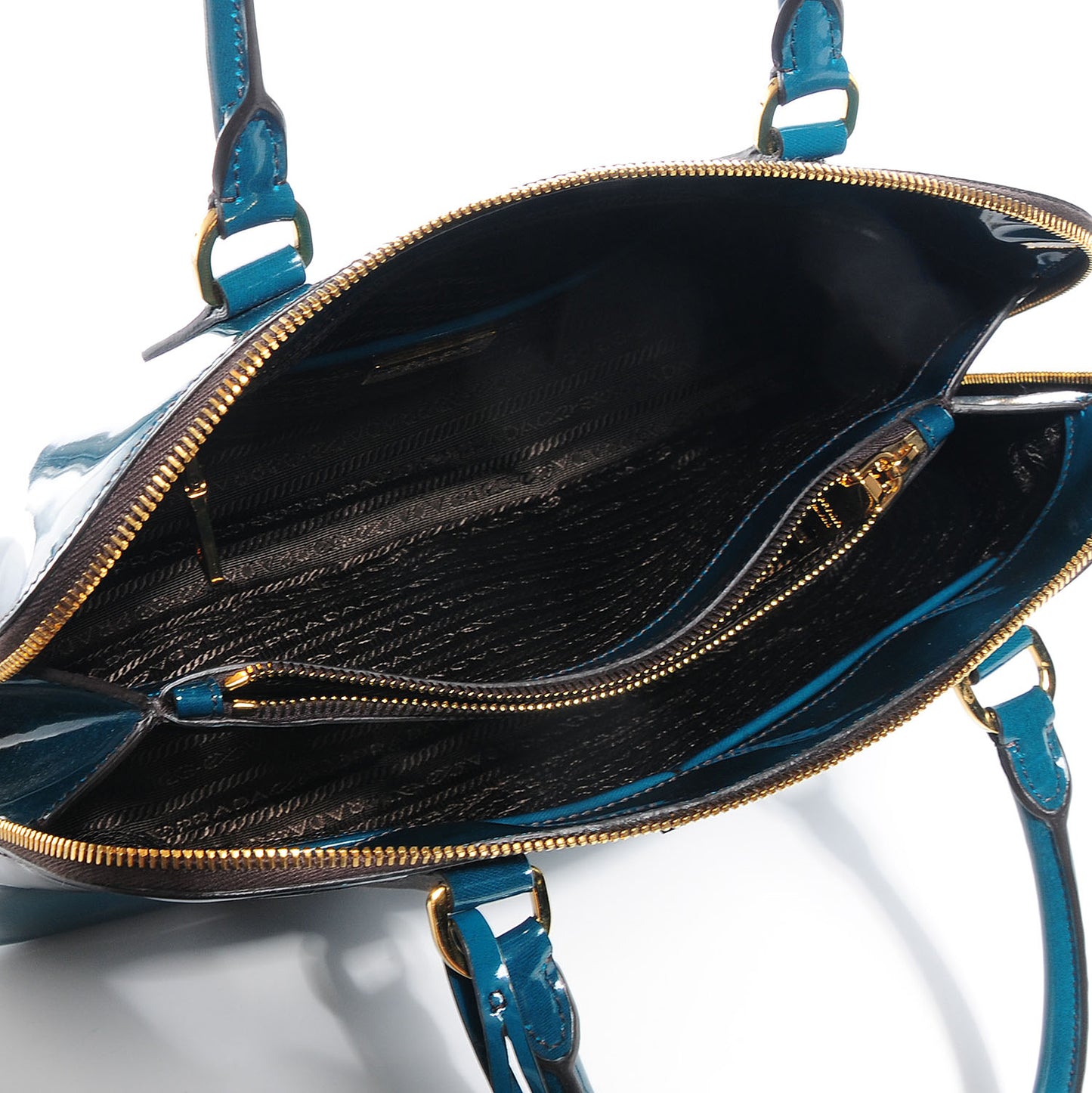Spazzolato Promenade Tote Pavone Fume