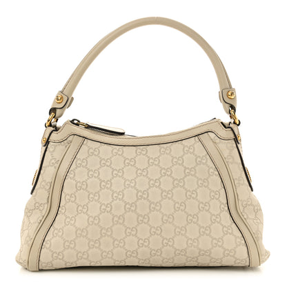 Gucci Guccissima Small Scarlett Studded Interlocking G Hobo Off White 1 of 14