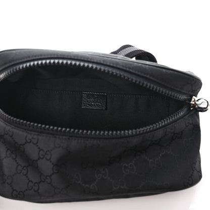 Gucci Nylon Monogram Fanny Pack Belt Bag Black 5 of 8