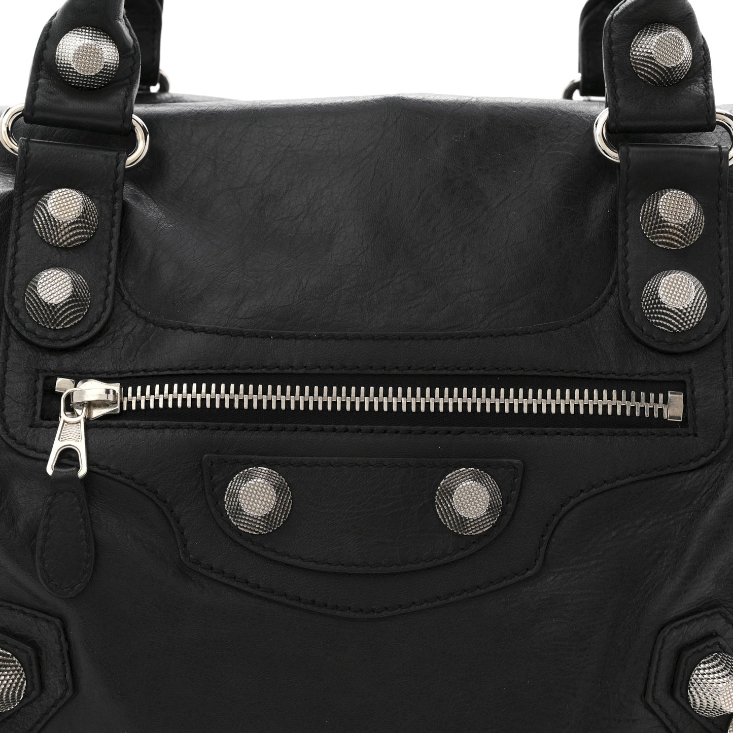 Agneau Giant 21 Silver Hardware Mid Day Black