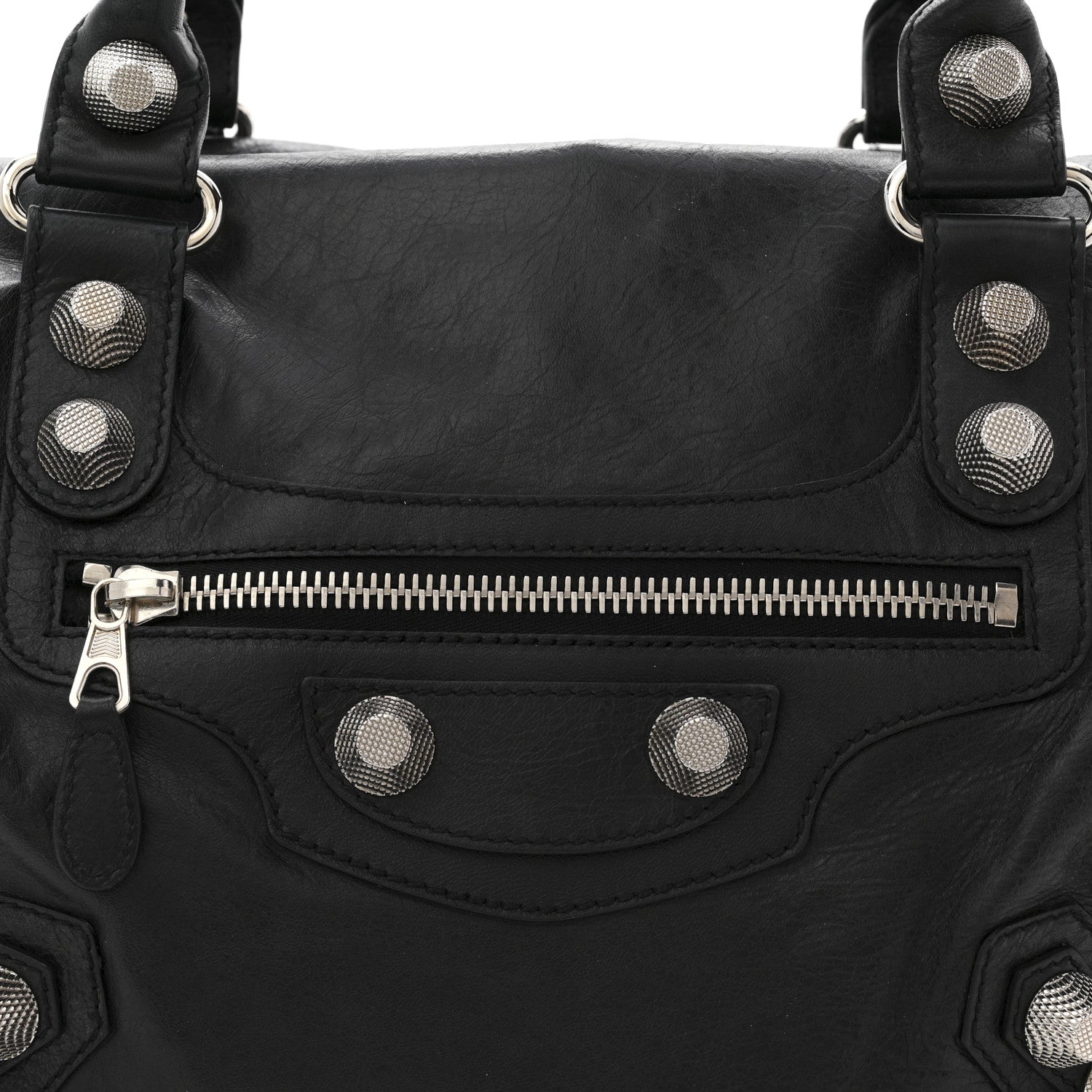 Balenciaga Agneau Giant 21 Silver Hardware Mid Day Black 8 of 12