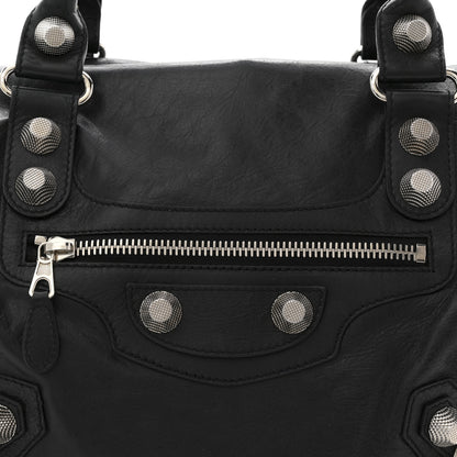 Balenciaga Agneau Giant 21 Silver Hardware Mid Day Black 8 of 12