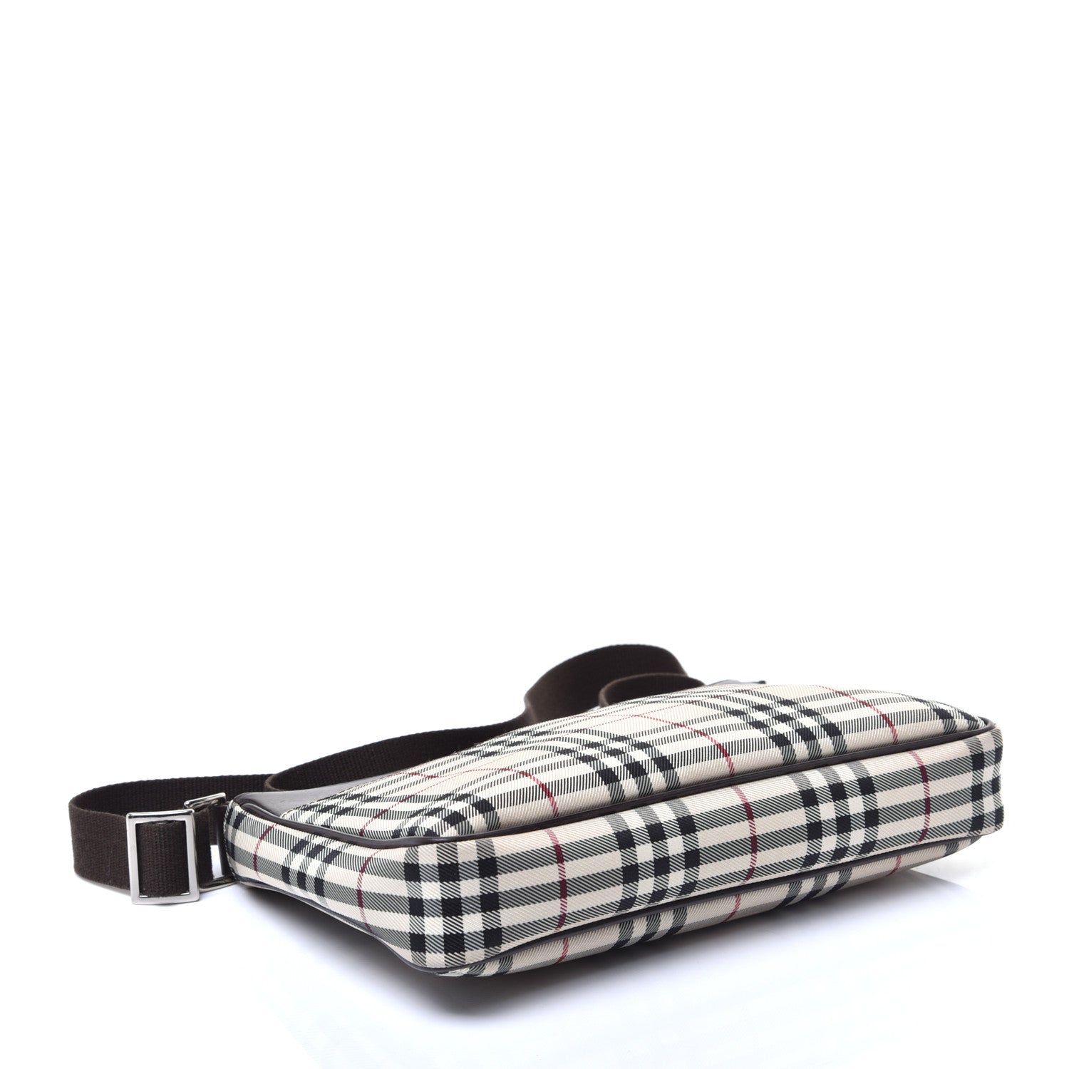 Burberry Calfskin House Check Crossbody Bag Brown 4 of 9
