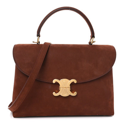 Celine Grained Nubuck Calfskin Medium Nino Chestnut 1 of 9