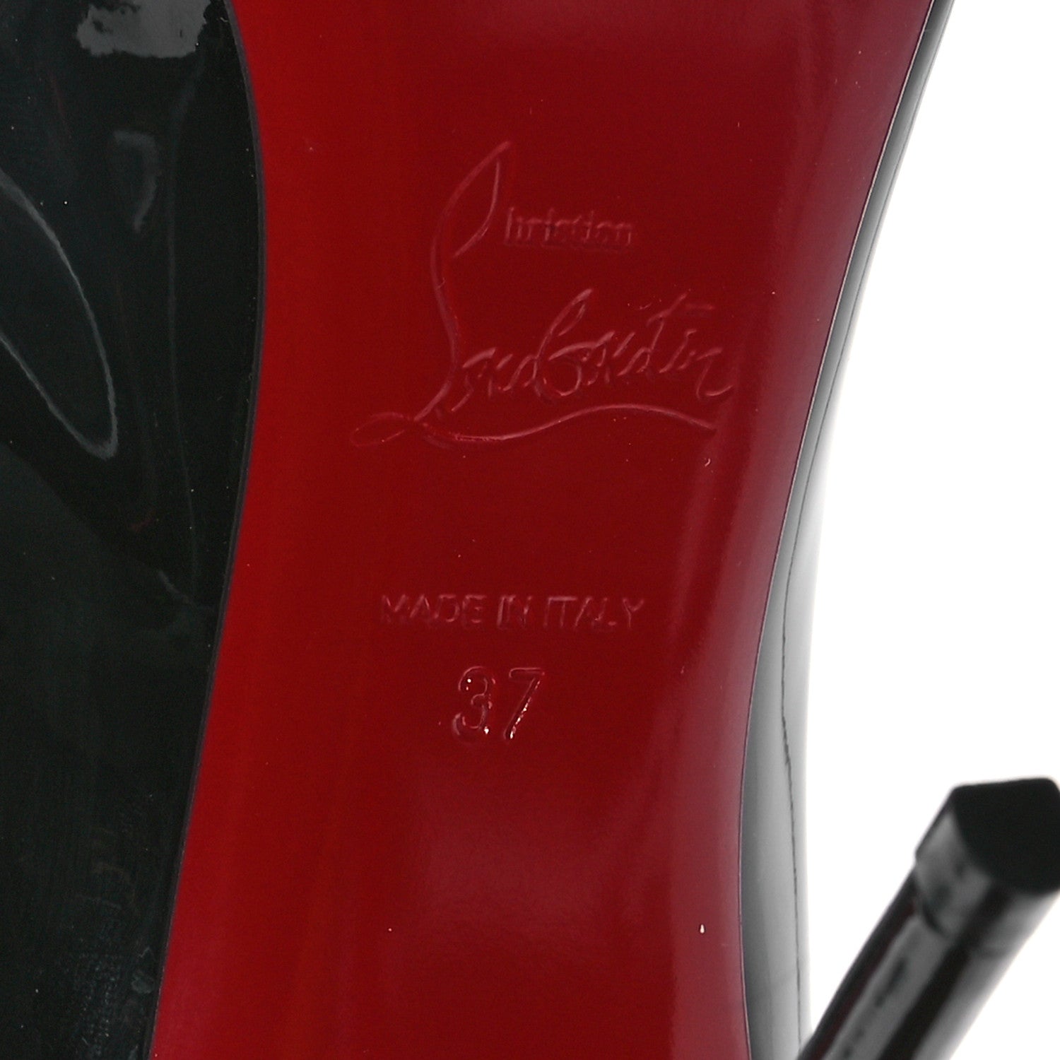 Christian Louboutin Patent Pigalle Follies 100 Pumps 37 Black 6 of 10