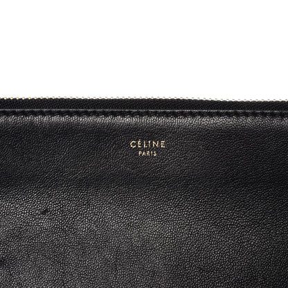 Celine Lambskin Large Trio Crossbody Bag Black 9 of 12