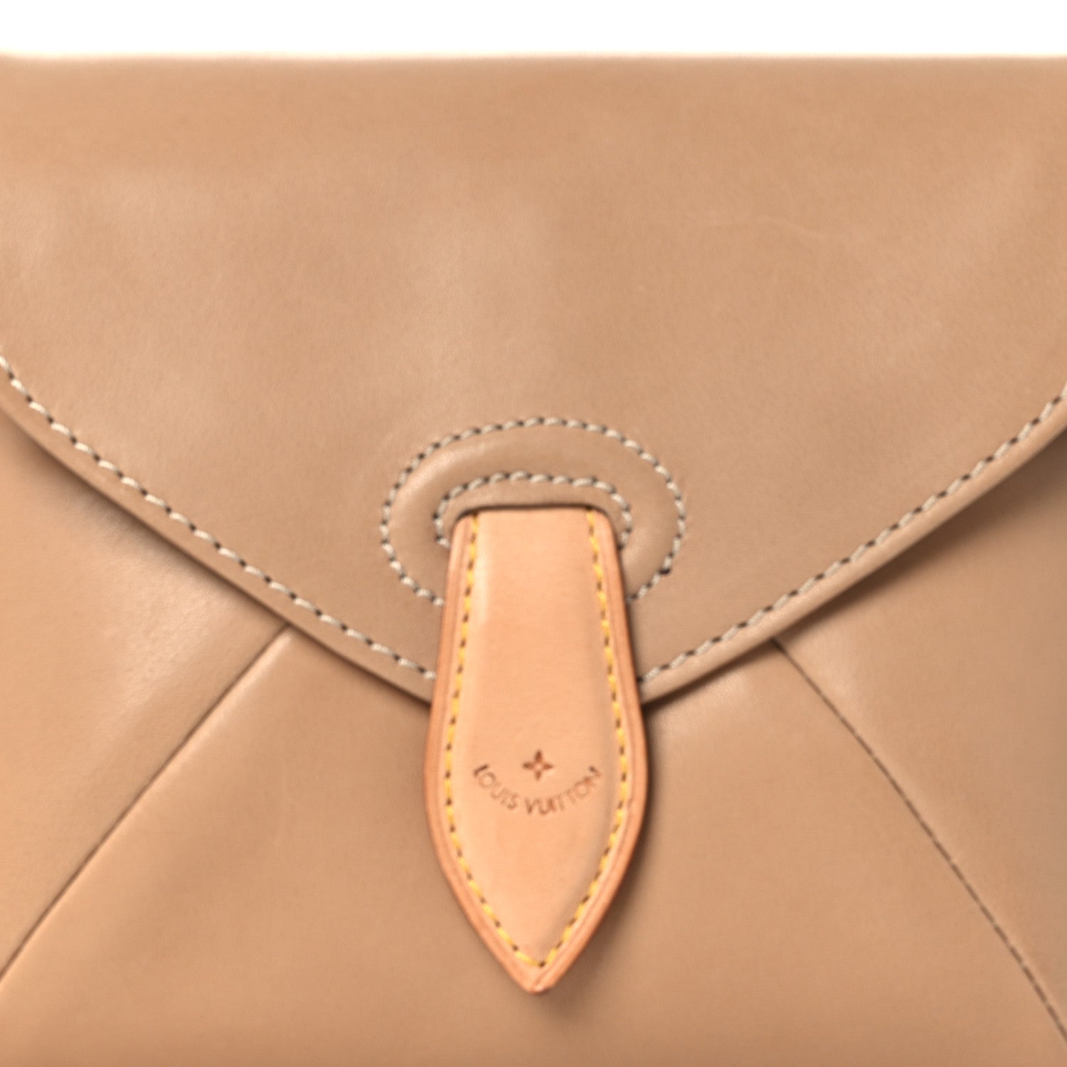 Louis Vuitton Lambskin Pouch Beige 7 of 13