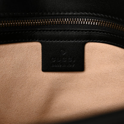 Gucci Calfskin Matelasse Medium GG Marmont Shoulder Bag Black 6 of 11